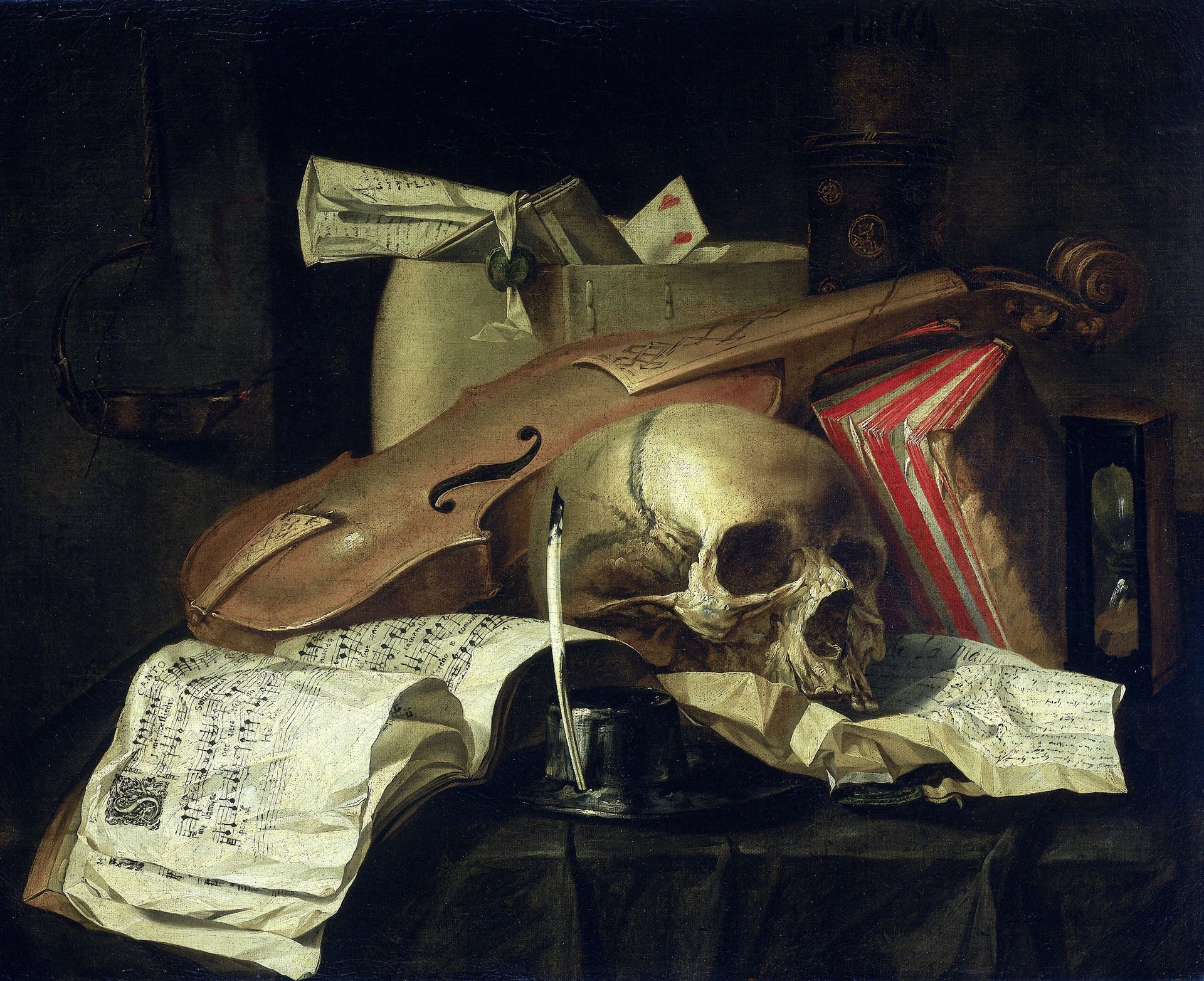 Vanité nature morte - N.L. Peschier