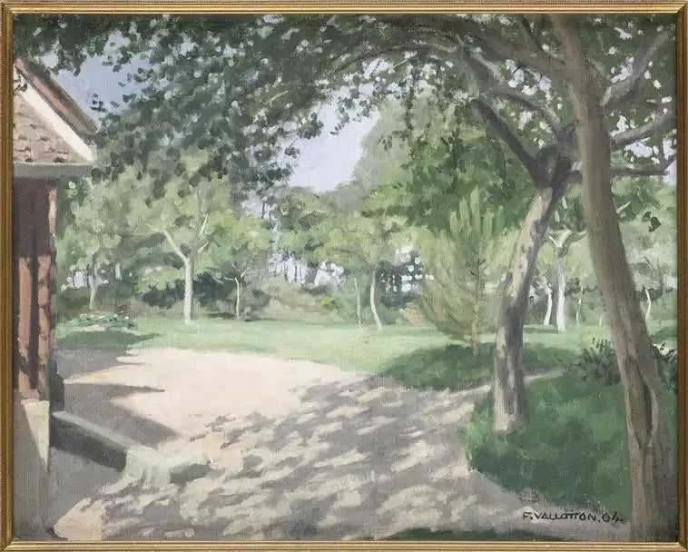 Varengeville, trädgården, på morgonen - Félix Vallotton
