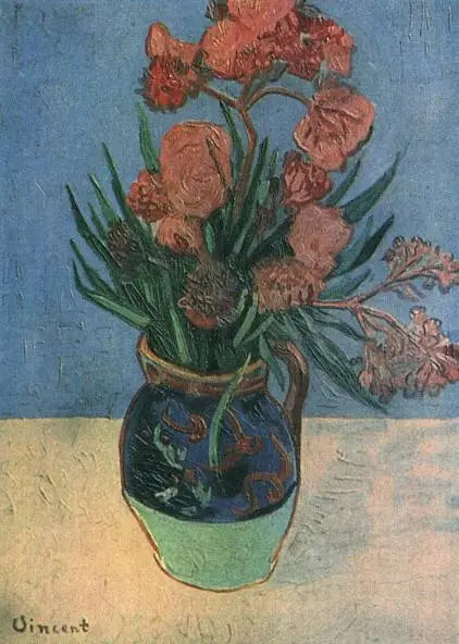 Vas med rosenträd - Vincent van Gogh