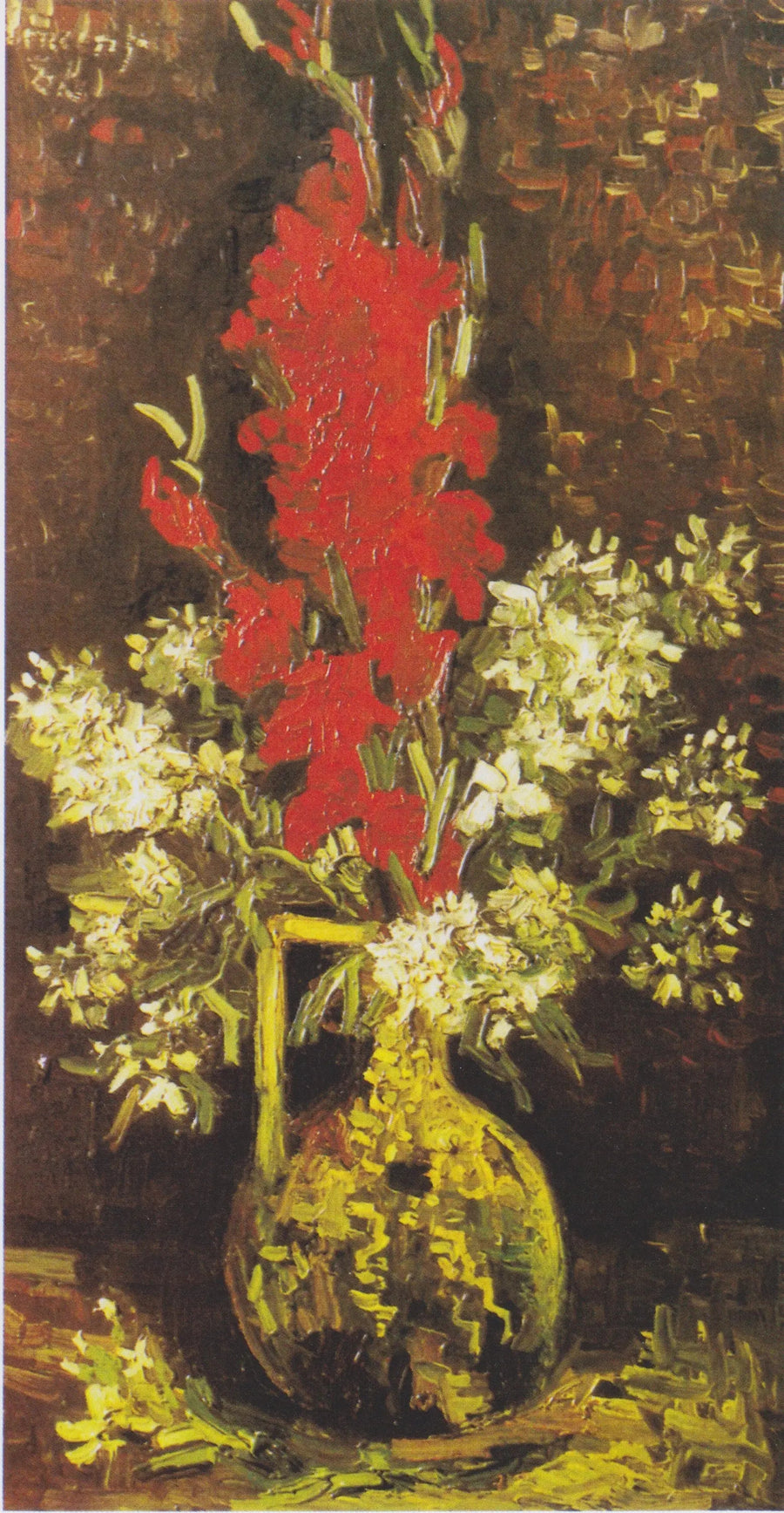 Vas med röda och vita blommor - Vincent van Gogh