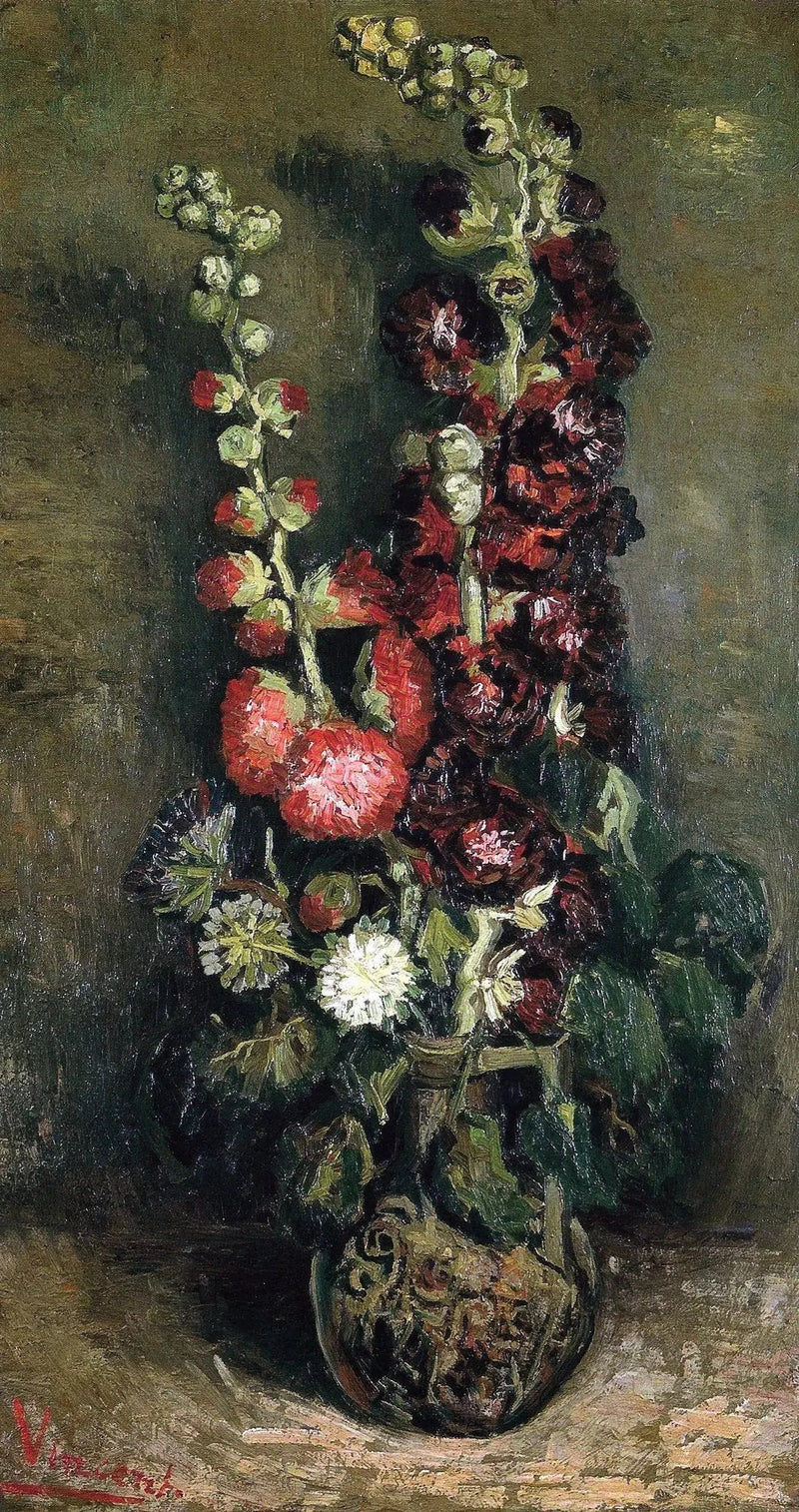 Vas med stockrosor - Vincent van Gogh