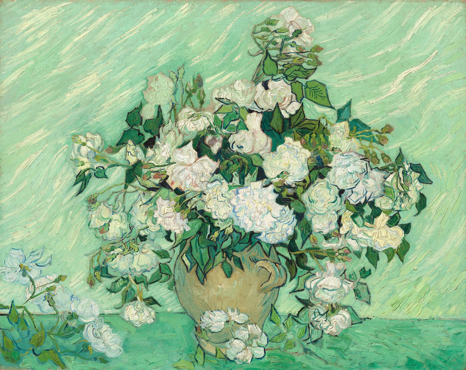 Vase de roses - Vincent van Gogh