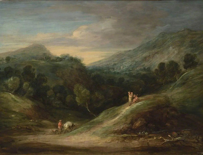 Bergslandskap med höga marker - Thomas Gainsborough