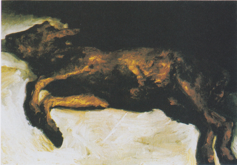 Nyfödd kalv på halm - Vincent van Gogh