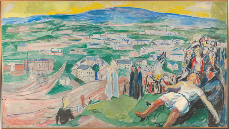 Nattvakten i midsommarnatten - Edvard Munch