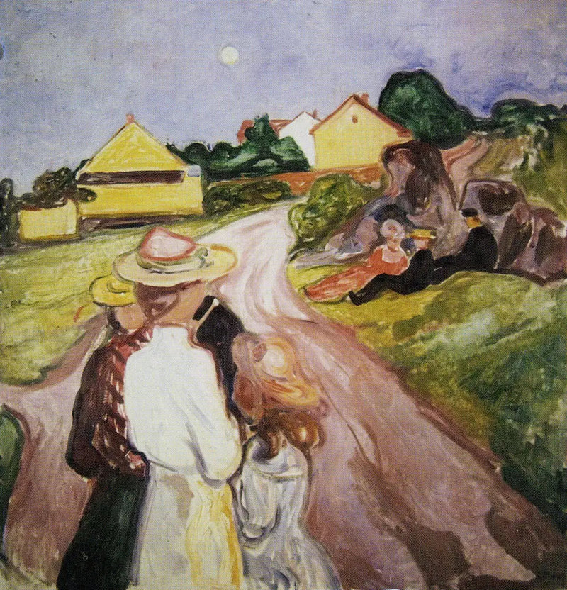 Nattvakten i midsommarnatten - Edvard Munch