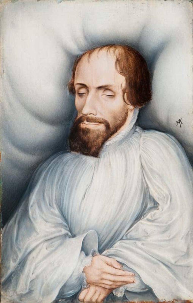 Veit Dietrich på sin dödsbädd - Lucas Cranach den äldre