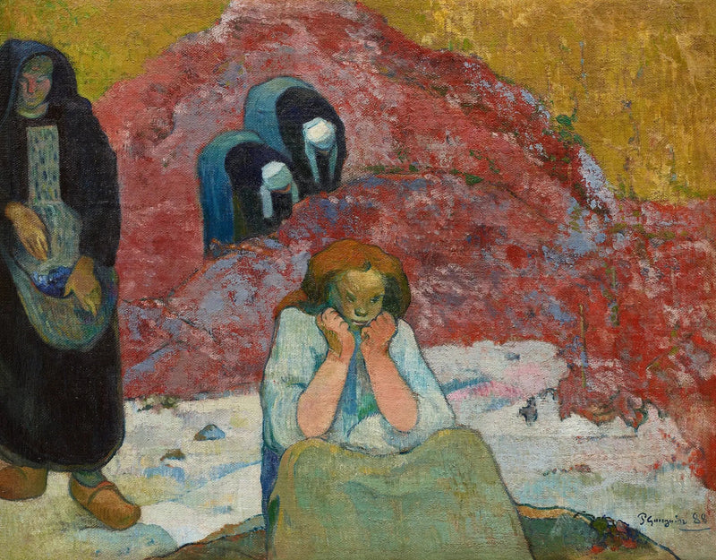 Skörd i Arles eller Mänskliga eländen - Paul Gauguin
