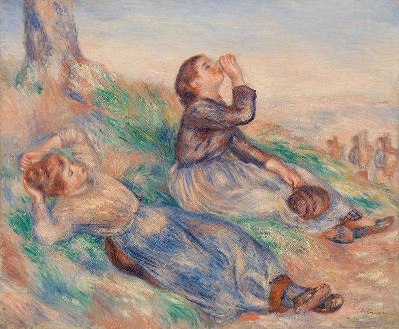 Skördeflickor - Pierre-Auguste Renoir