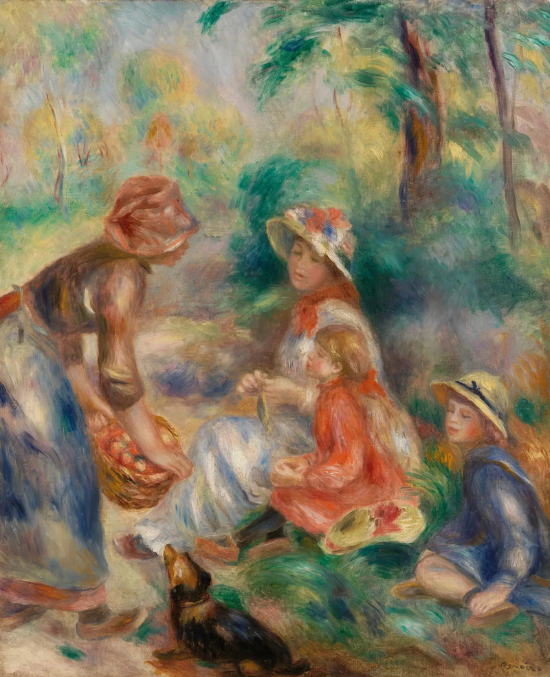 Äppelförsäljare (Äppelförsäljerskan) - Pierre-Auguste Renoir