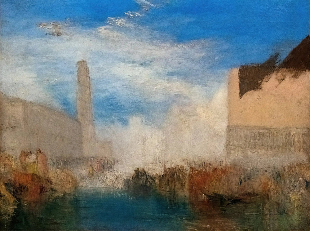 Venice, the Piazzetta with the Ceremony of the Doge Marrying the Sea - J. M. W. Turner image 1 copie de tableau peinte à la main