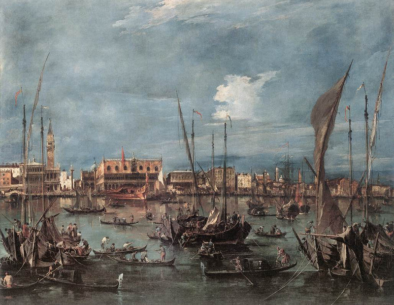 Venedig från Bacino di San Marco - Francesco Guardi