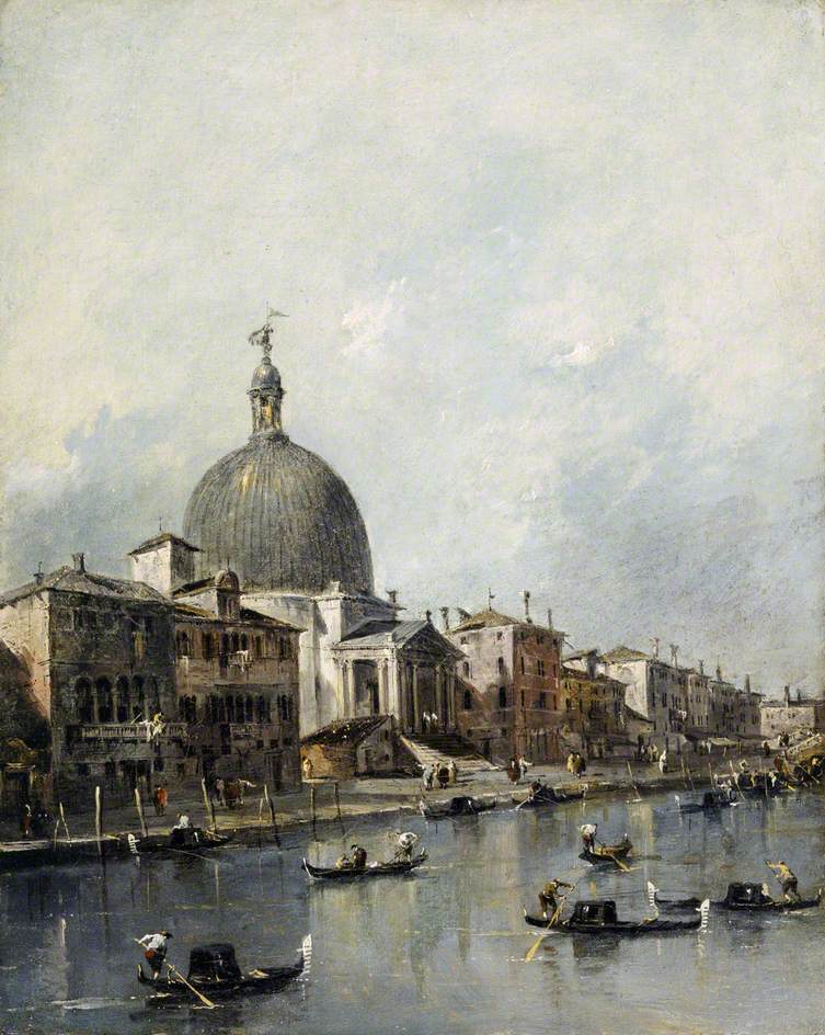 Venise l’église de San Simeone Piccolo sur le Grand Canal - Francesco Guardi - Alpha Reproduction