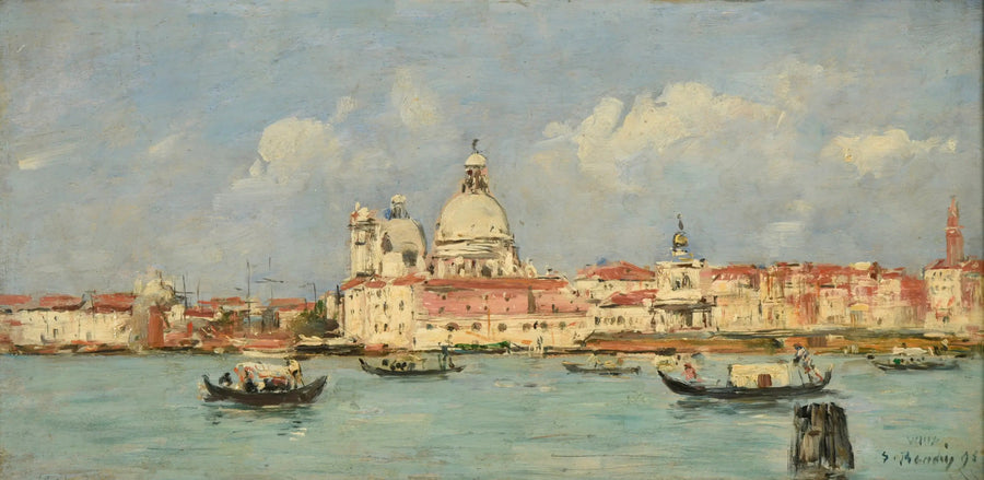 Venedig. Tullen och Notre-Dame-de-la-Salute - Eugène Boudin
