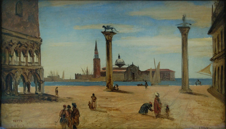 Venedig, lilla torget - Jean-Baptiste Camille Corot