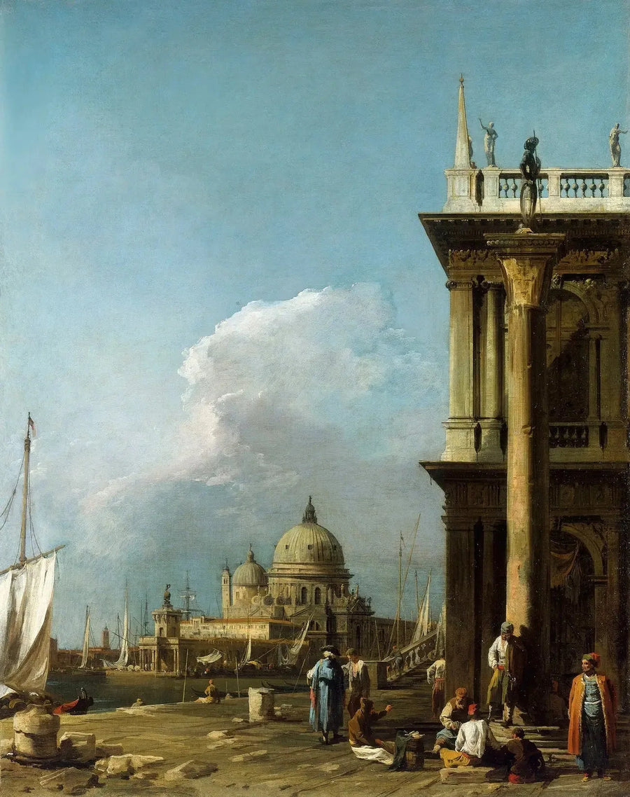 Venedig: Piazzetta mot Santa Maria della Salute - Canaletto
