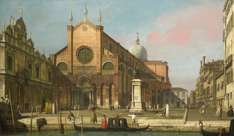 Venedig: Campo SS. Giovanni och Paolo - Canaletto