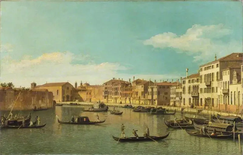 Venedig: kanalen Santa Chiara - Canaletto