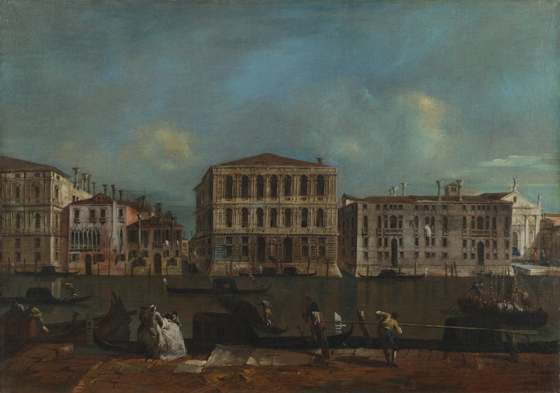 Venedig: Kanalen med Palazzo Pesaro - Francesco Guardi