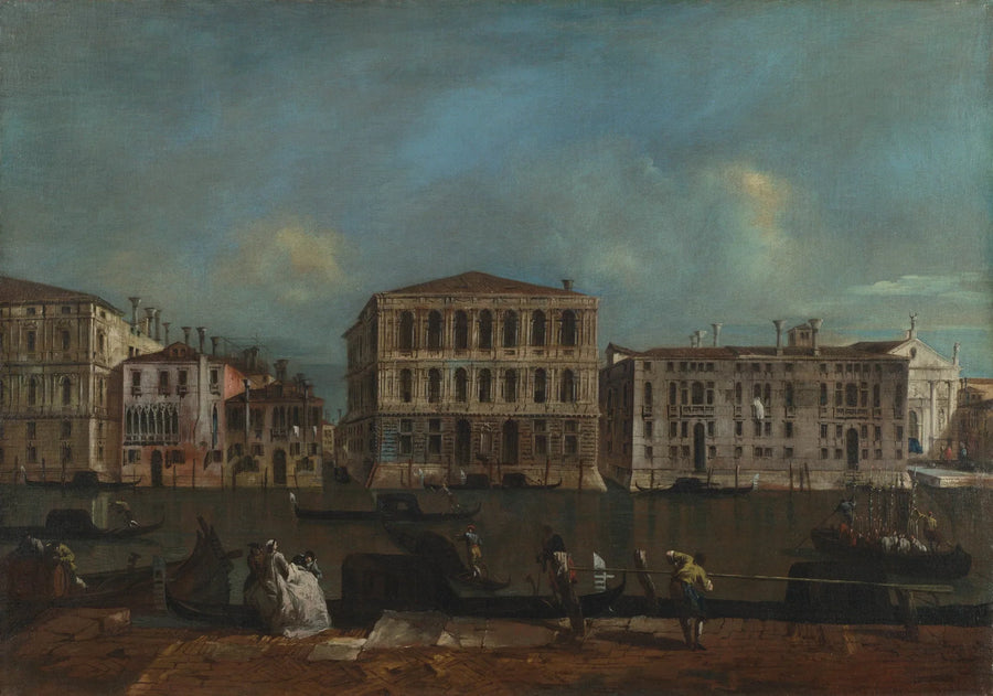 Venedig: Kanalen med Palazzo Pesaro - Francesco Guardi