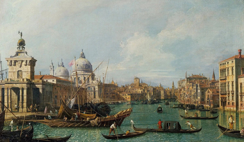 Venedig: Canal Grande della Salute mot Carità - Canaletto