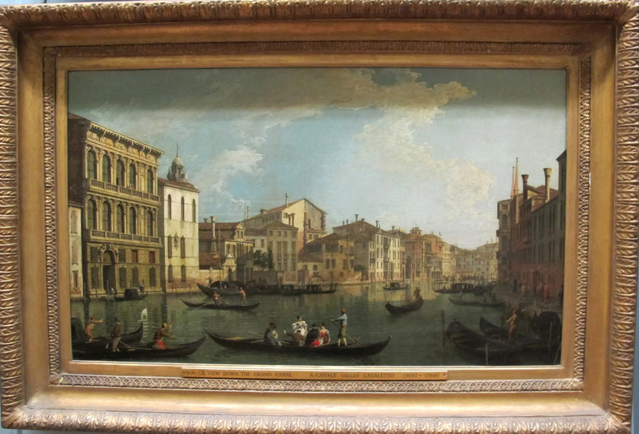 Venedig: Grand Canal från Flangini-palatset i San Marcuola - Canaletto