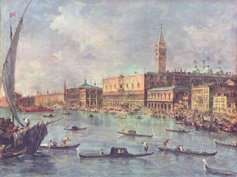 Venice: Doge-palatset och Molo - Francesco Guardi