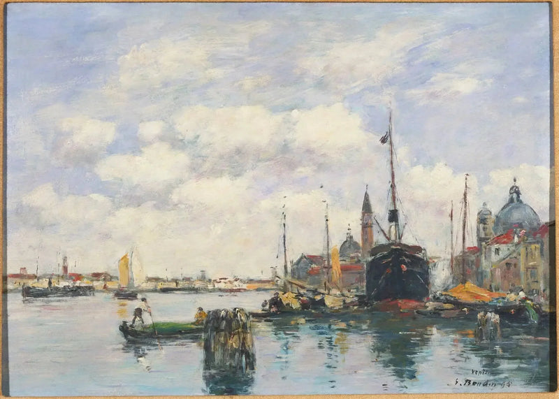 Venedig – Marinlandskap vid Giudecca - Eugène Boudin