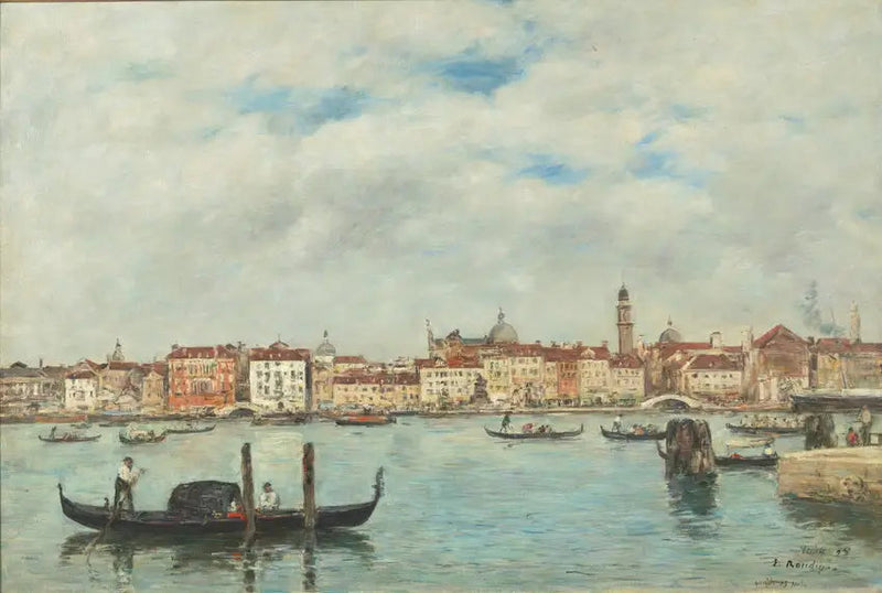 Venedig. Slavenkajen - Eugène Boudin