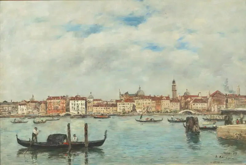Venedig. Slavenkajen - Eugène Boudin