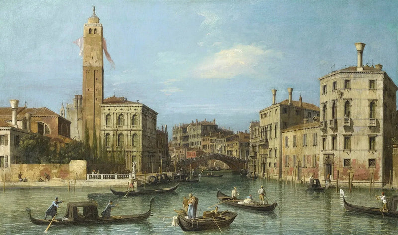 Venedig: San Geremia och mynningen av Cannaregio - Canaletto