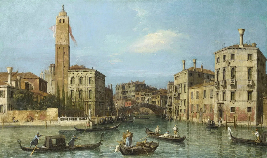 Venedig: San Geremia och mynningen av Cannaregio - Canaletto