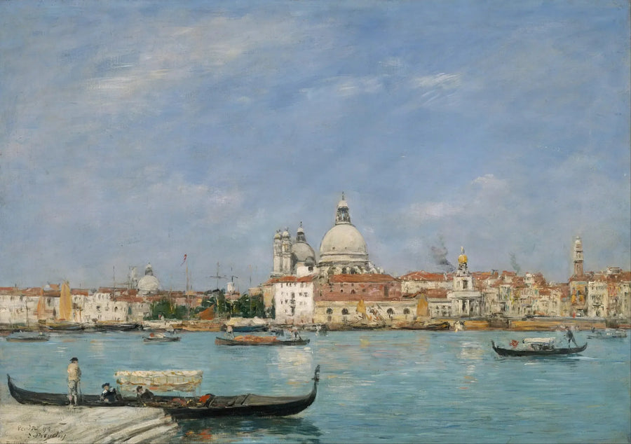 Venedig, Santa Maria della Salute från San Giorgio - Eugène Boudin
