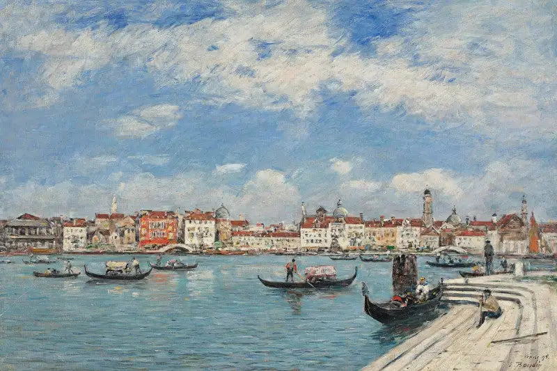 Venedig, vy tagen från San Giorgio - Eugène Boudin