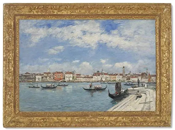 Venedig, vy tagen från San Giorgio - Eugène Boudin