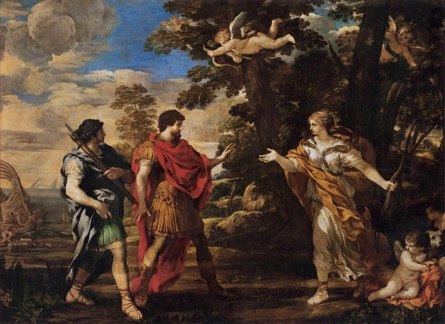 Venus som visar sig för Aeneas - Pietro da Cortona