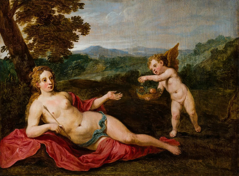Venus med Cupido - David Teniers den Yngre