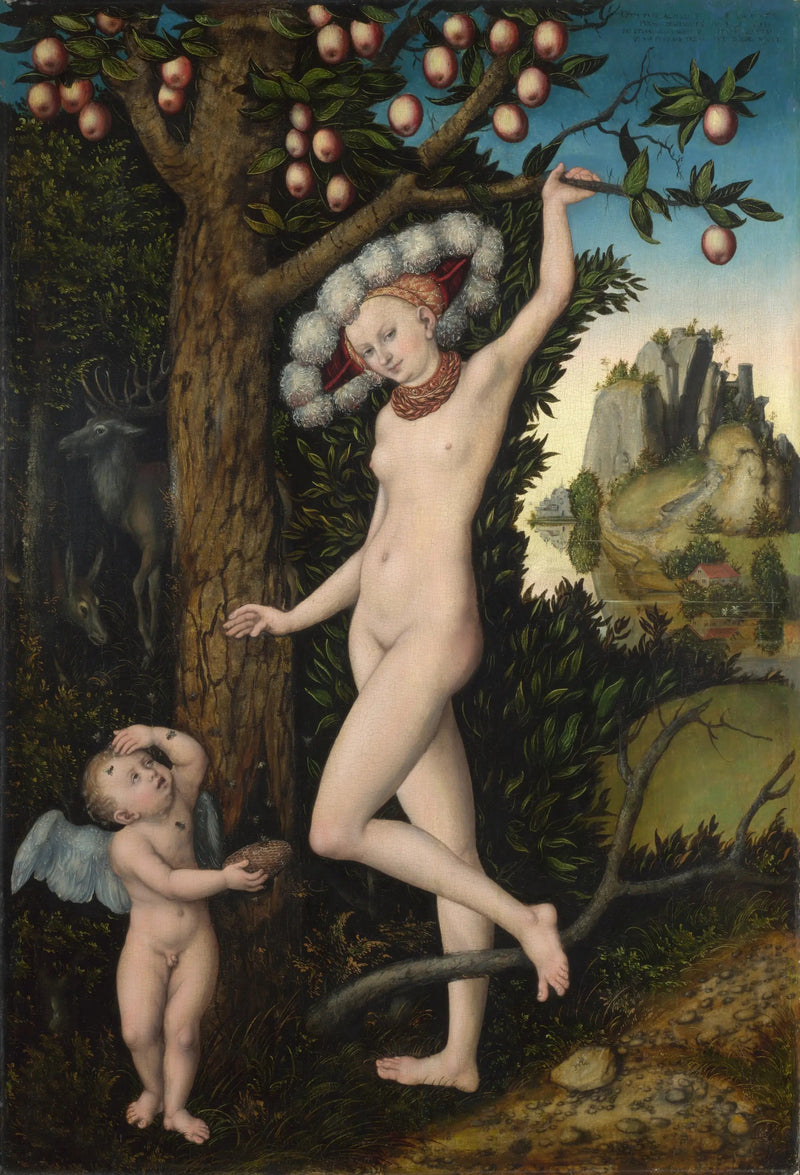 Venus med Cupido, honungsstölden - Lucas Cranach den äldre