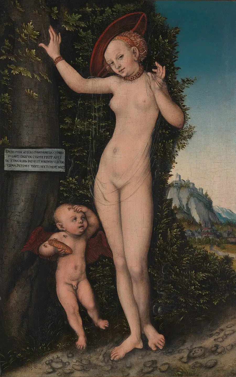 Venus med Cupido, honungsstölden - Lucas Cranach den äldre