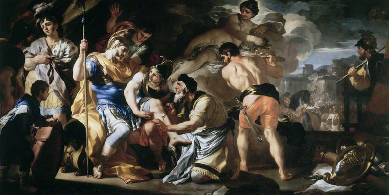 Venus med Iapis som botar den sårade Enea - Francesco Solimena