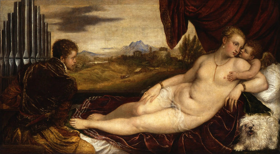 Venus med orgelspelaren - Titian