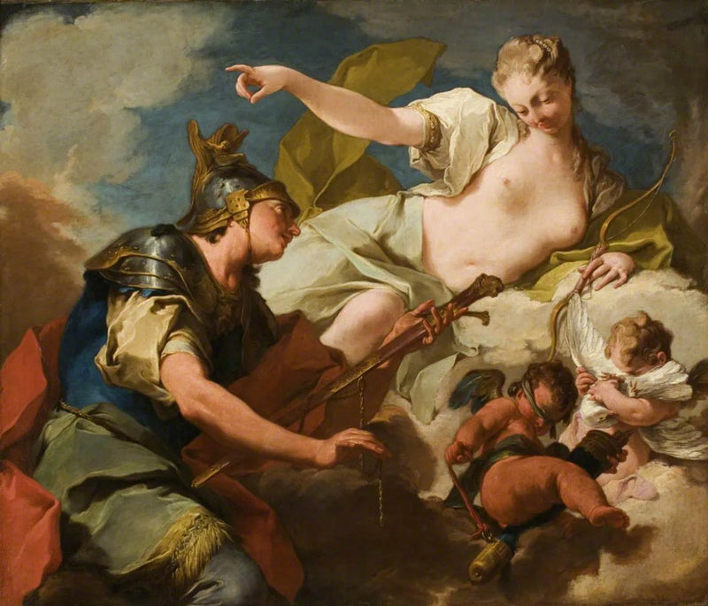 Venus ger vapen till Aeneas - Giovanni Battista Pittoni