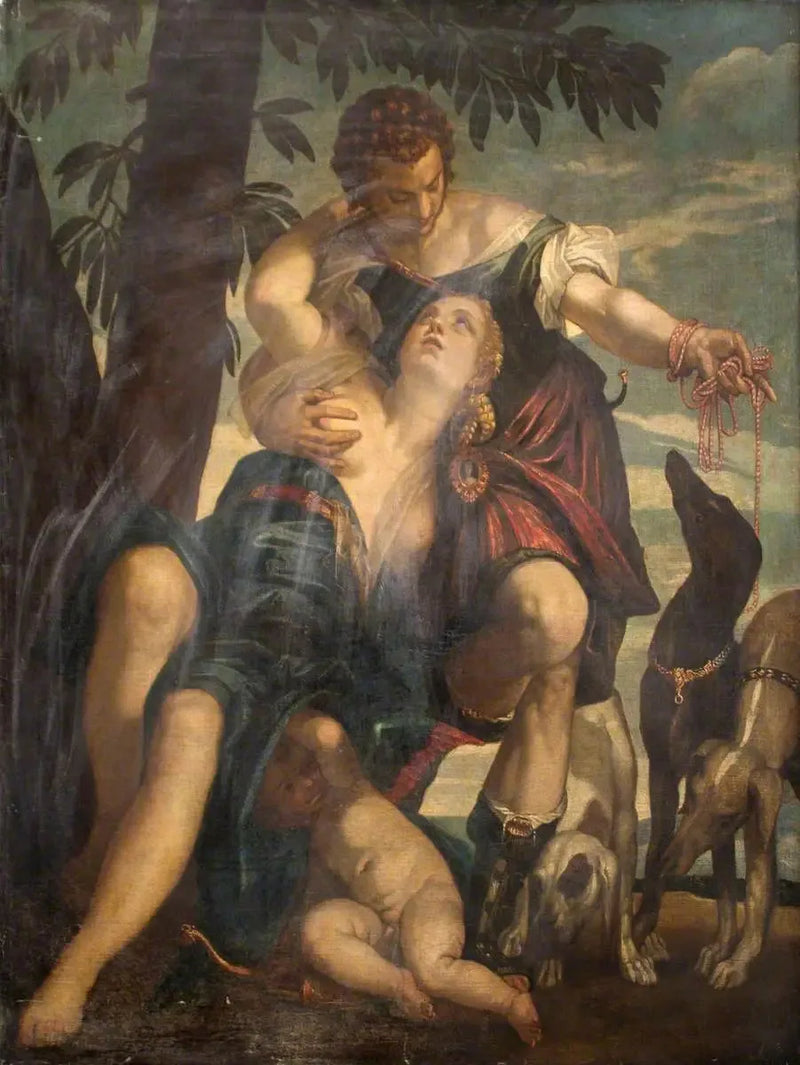 Venus och Adonis - Paul Véronèse