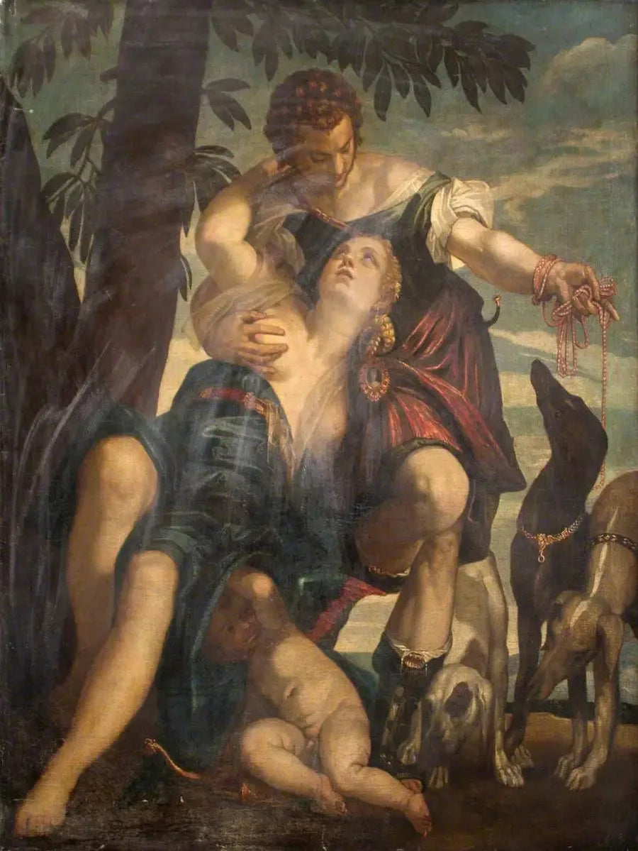 Venus och Adonis - Paul Véronèse