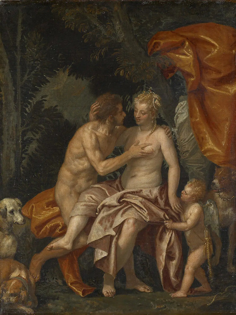 Venus och Adonis - Paul Véronèse
