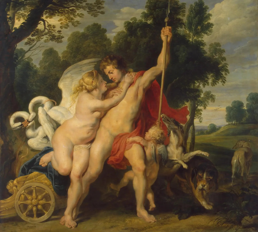 Venus och Adonis - Peter Paul Rubens