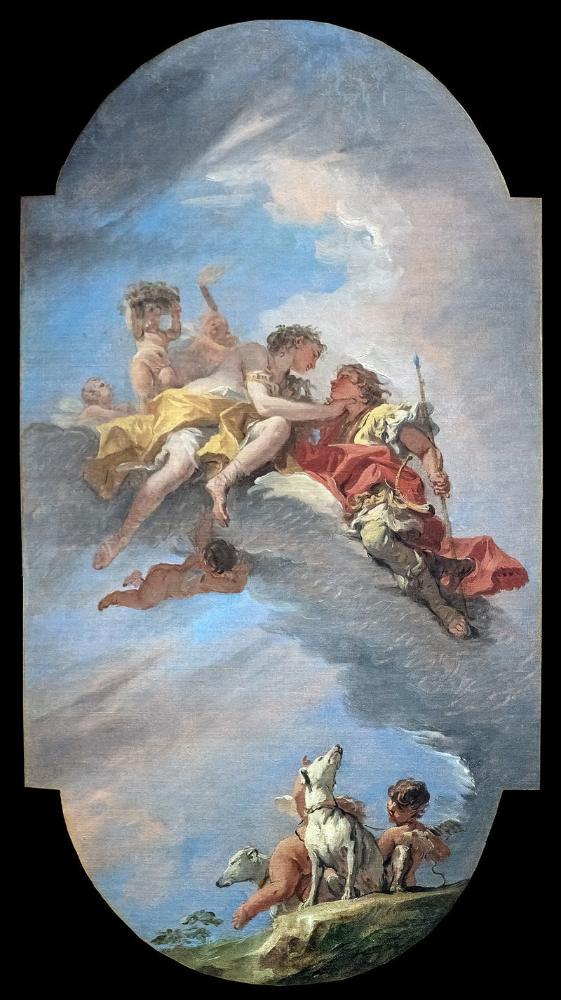 Vénus och Adonis - Sebastiano Ricci