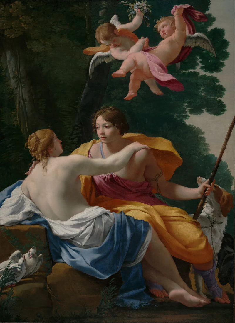 Venus och Adonis - Simon Vouet