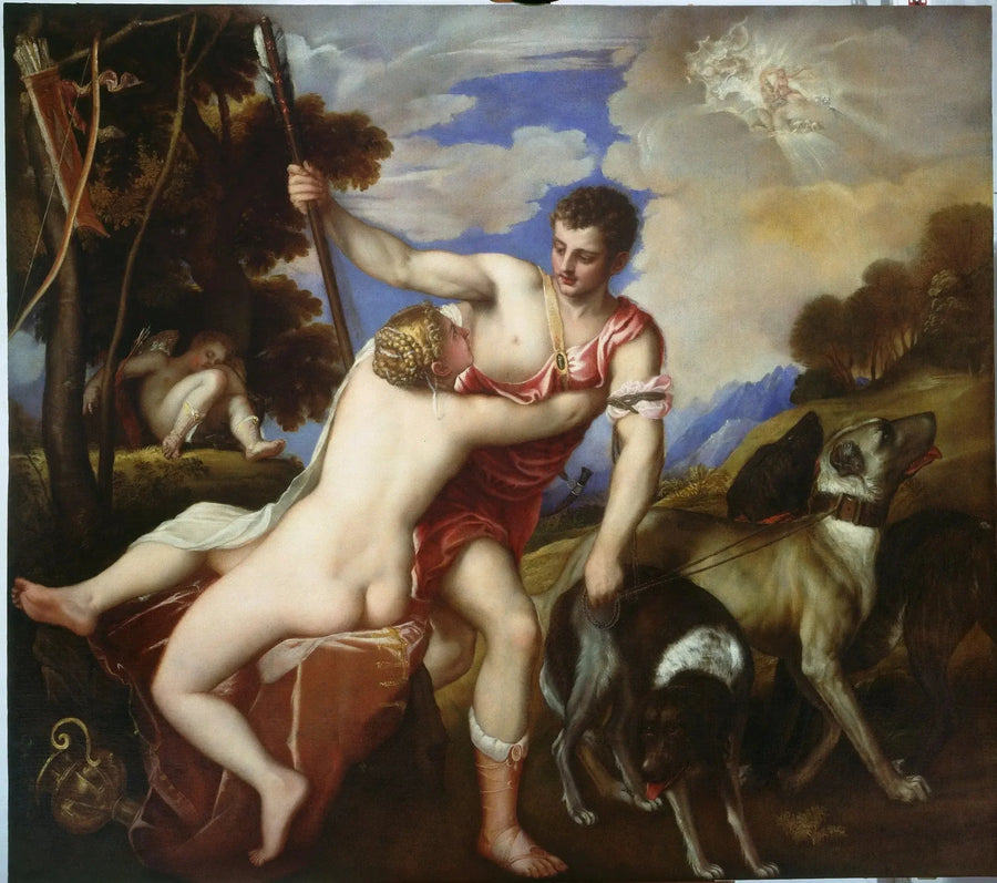 Venus och Adonis - Titian