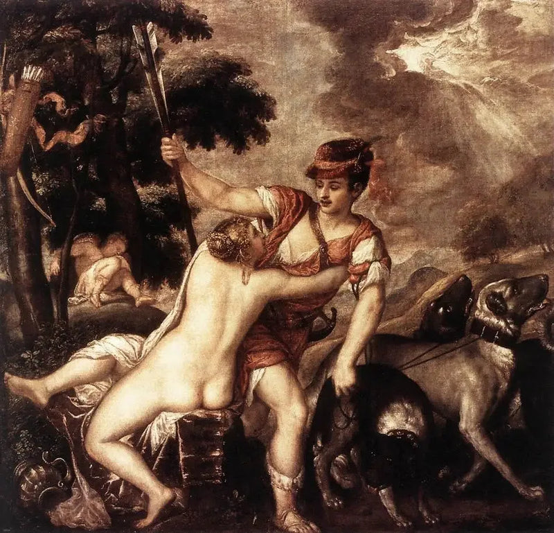 Venus och Adonis - Titian